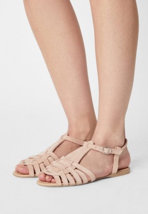 Anna Field Läder Sandals Sandaler Dam Beige | XGY-645813