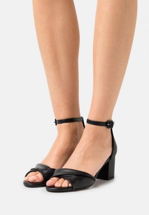Anna Field Läder Sandals Sandaler Dam Svarta | KQJ-594073