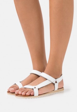 Anna Field Läder Sandals Sandaler Dam Vita | BVT-561279