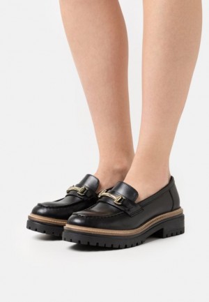 Anna Field Läder Slip Ons Låga Skor Dam Svarta | YNG-143679