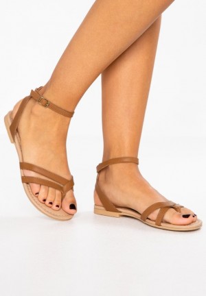 Anna Field Läder T Bar Sandals Sandaler Dam Bruna | TOI-840913