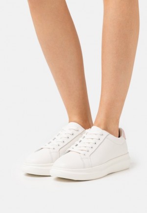 Anna Field Läder Trainers Sneakers Dam Vita | ZOP-281573