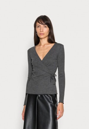 Anna Field Long Sleeved Top Pullover Dam Ljusgrå | LQW-247358