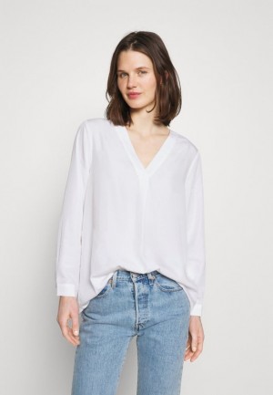 Anna Field Long Sleeved Top Skjorta Dam Vita | GWZ-615890