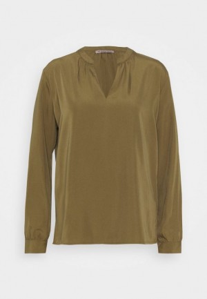 Anna Field Long Sleeved Top Skjorta Dam Khaki | FYR-296435