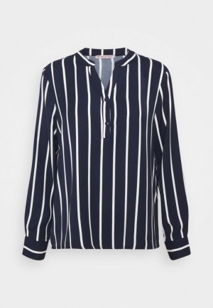 Anna Field Long Sleeved Top Skjorta Dam Mörkblå | BUD-806142
