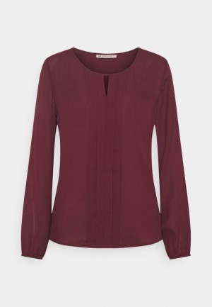 Anna Field Long Sleeved Top Skjorta Dam Vinröda | PWB-648720
