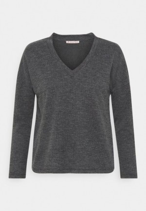 Anna Field Long Sleeved Top T-shirt Dam Grå | MXF-945372