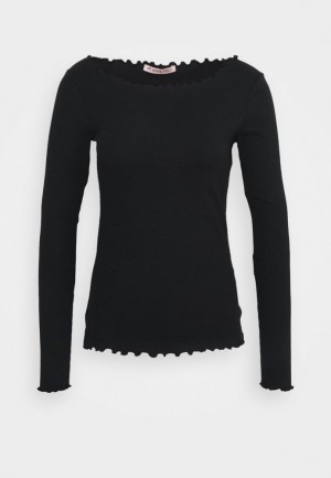 Anna Field Long Sleeved Top T-shirt Dam Svarta | ROQ-472895