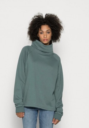 Anna Field Loose Roll Neck Sweatshirt Sweatshirt Pullover Dam Gröna | OZY-827964