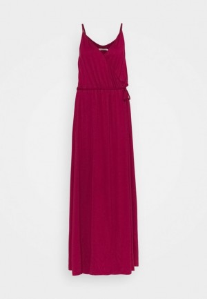 Anna Field Maxi Klänning Klänning Dam Vinröda | QJM-629185