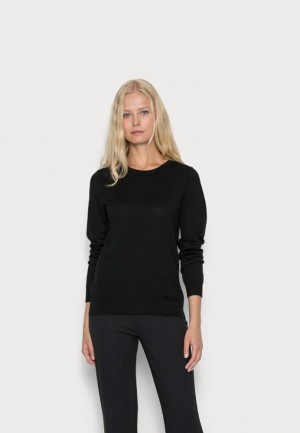 Anna Field Merino Ull Jumper Jumper Pullover Dam Svarta | SRL-380517