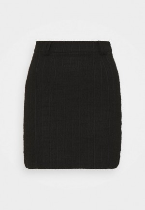 Anna Field Mini Skirt With Belt Loop Pencil Skirt Kjol Dam Svarta | SRT-207319