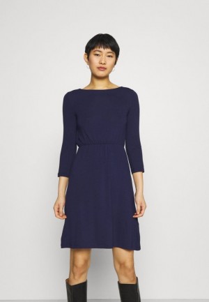 Anna Field Mini Waisted Basic Klänning Jersey Klänning Klänning Dam Mörkblå | AXH-763528
