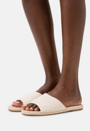 Anna Field Mules Tofflor Dam Beige | GUB-619074