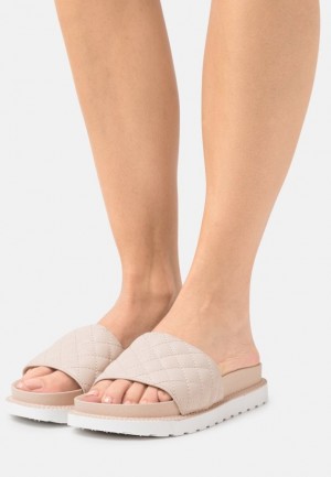 Anna Field Mules Tofflor Dam Beige | UJZ-508167