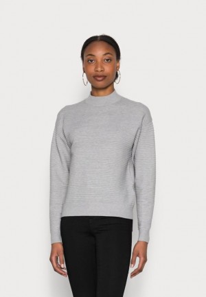 Anna Field Ottoman Jumper Jumper Pullover Dam Ljusgrå | FTE-629304