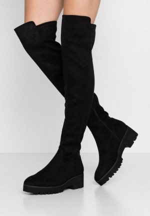 Anna Field Over The Knee Boots Stövlar Dam Svarta | QAT-843016