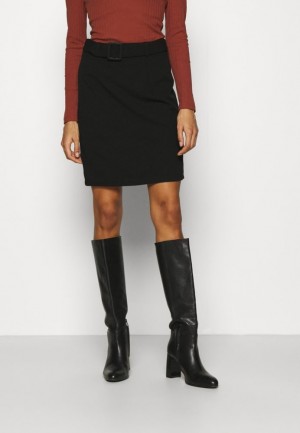 Anna Field Pencil Skirt Kjol Dam Svarta | NOS-754018