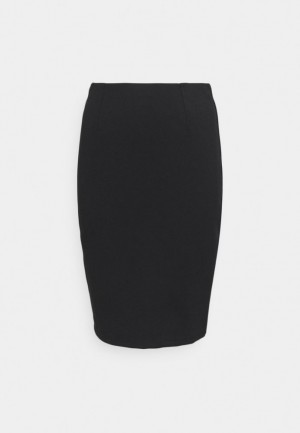 Anna Field Pencil Skirt Kjol Dam Svarta | HMT-619028