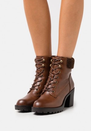 Anna Field Platform Ankle Boots Stövletter Dam Bruna | MBF-356790