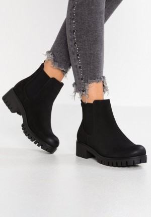 Anna Field Platform Ankle Boots Stövletter Dam Svarta | FSZ-983762