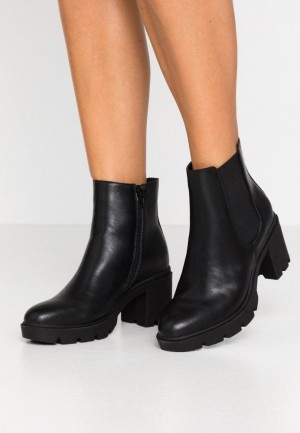 Anna Field Platform Ankle Boots Stövletter Dam Svarta | EQU-259681