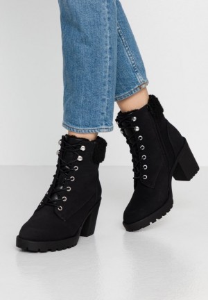 Anna Field Platform Ankle Boots Stövletter Dam Svarta | VZX-045691