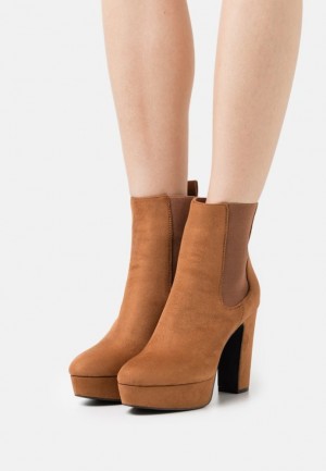 Anna Field Platform Ankle Boots Stövletter Dam Bruna | VLG-639024