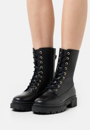 Anna Field Platform Ankle Boots Stövletter Dam Svarta | TJS-067258