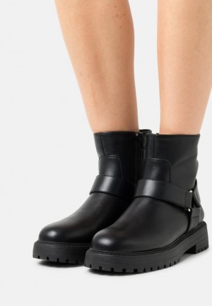 Anna Field Platform Ankle Boots Stövletter Dam Svarta | ROM-796431