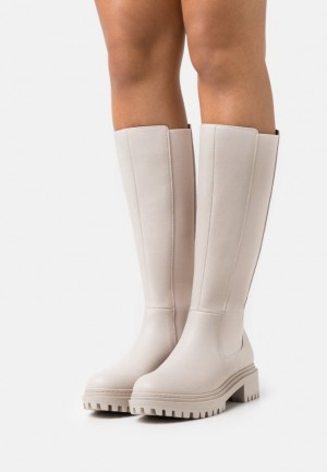 Anna Field Platform Boots Stövlar Dam Vita | WKU-956230