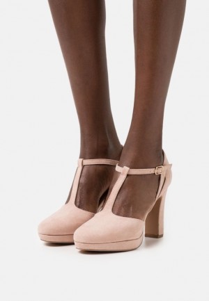 Anna Field Platform Heels Klackar Dam Ljusrosa | LZO-241589