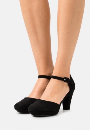 Anna Field Platform Heels Klackar Dam Svarta | ZKF-203145