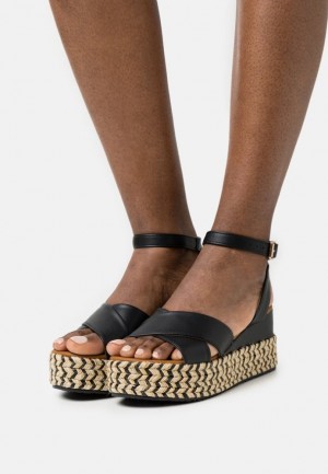 Anna Field Platform Sandals Sandaler Dam Svarta | YNJ-318026