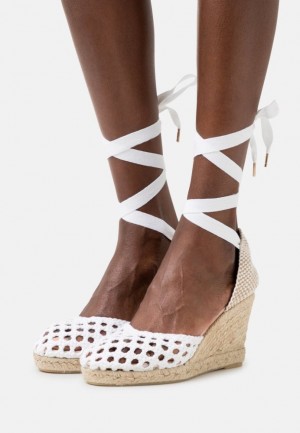 Anna Field Platform Sandals Sandaler Dam Vita | IUJ-687210