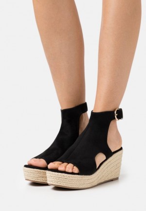Anna Field Platform Sandals Sandaler Dam Svarta | FBH-280367