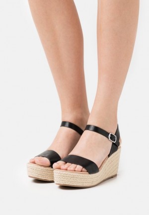 Anna Field Platform Sandals Sandaler Dam Svarta | TWE-250378