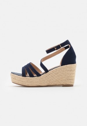 Anna Field Platform Sandals Sandaler Dam Blå | RVS-370681