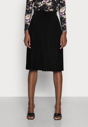 Anna Field Plisse A Line Mini Skirt A Line Skirt Kjol Dam Svarta | GLN-097365