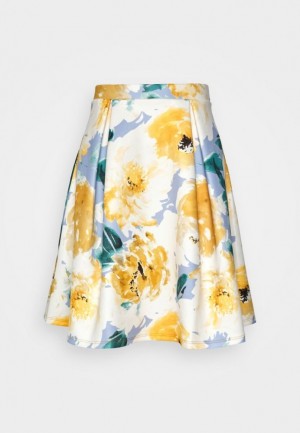 Anna Field Plisserad Skirt Kjol Dam Vita | KCL-582934