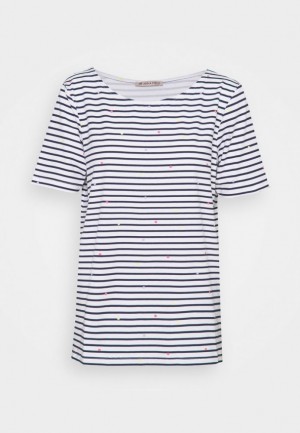 Anna Field Print T Shirt T-shirt Dam Vita | VLW-105926