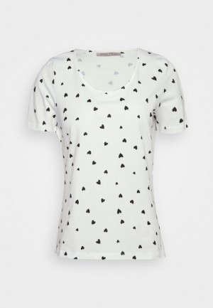 Anna Field Print T Shirt T-shirt Dam Vita | PTG-176432