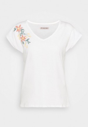 Anna Field Print T Shirt T-shirt Dam Vita | PBI-851902