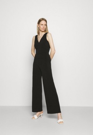 Anna Field Punto Breda Leg V Ärmlös Occasion Jumpsuit Jumpsuit Dam Svarta | XAG-063952
