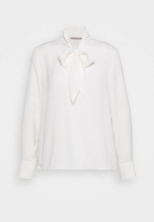 Anna Field Pussy Bow Blouse Blouse Skjorta Dam Vita | MFO-740621