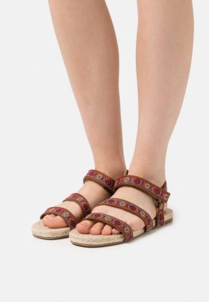 Anna Field Sandals Sandaler Dam Vinröda | WHC-968541