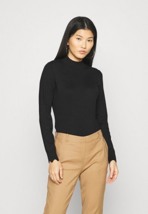 Anna Field Scallop Detail Jumper Jumper Pullover Dam Svarta | SGF-325910