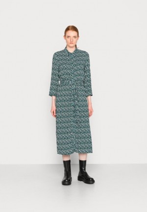 Anna Field Shirt Klänning Klänning Dam Gröna | OZD-312689