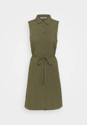 Anna Field Shirt Klänning Klänning Dam Khaki | OWH-582130